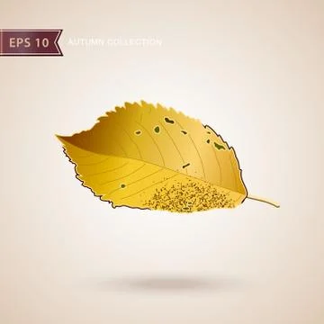 Autumn falling leaves. Leaf fall. Vector illustration. Stock Illustration