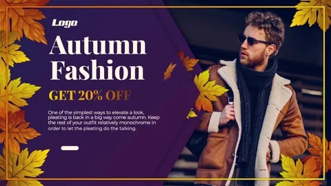 Autumn Fashion After Effects stock