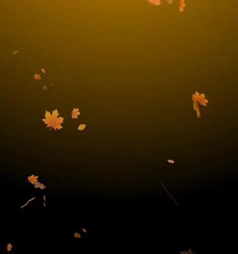 Autumn flower falling down green screen background Stock Footage 294265551