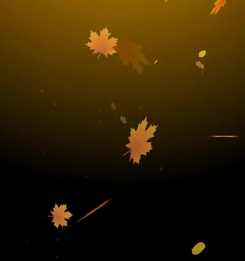 Autumn flower falling down with light effect Stock Footage 294265555