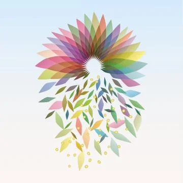 Autumn-Flowering Illustrazione stock