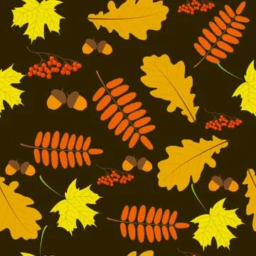 Autumn foliage background Stock Illustration