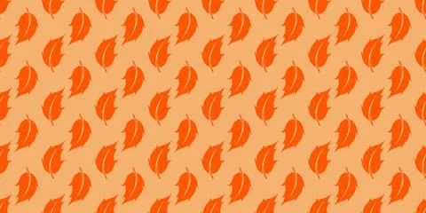 Autumn foliage seamless pattern vector graphic Ilustración de archivo