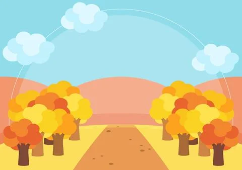 Autumn forest background 2 Stock Illustration