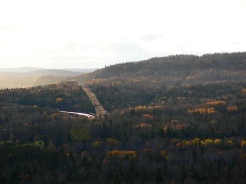 Autumn Forest Hillside Stock Photos