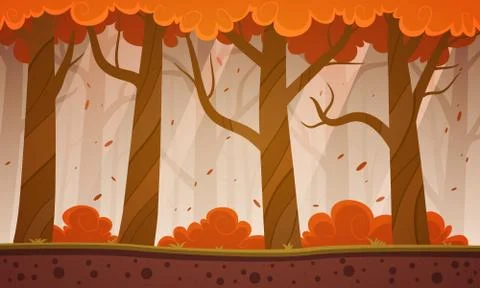 Autumn Forest Stock Illustration