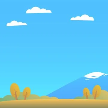 Autumn forest landscape for background. Stock Illustration