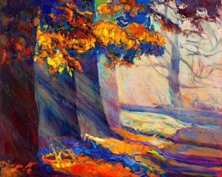 Autumn forest Stock Photos