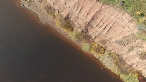 Autumn forest with a river Stock Footage 117048921
