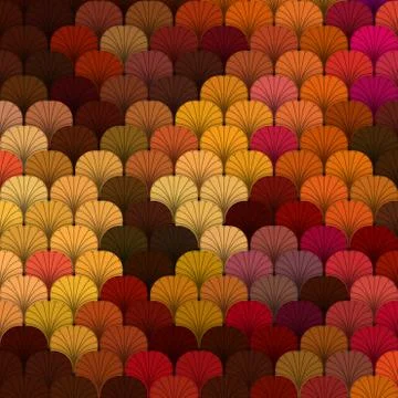 Autumn forest scaly texture in different shades of red Stock Illustration