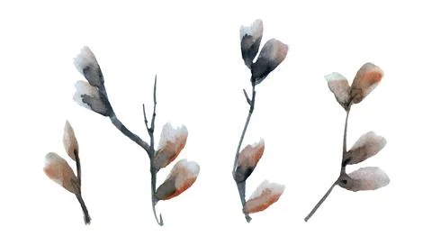 Autumn frame element . beautiful abstract leaves . isolated on white Stock Illustration