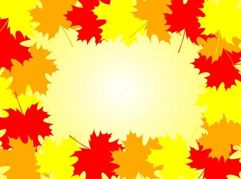 Autumn frame Stock Illustration