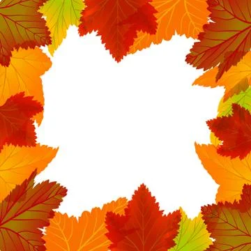 Autumn frame Illustrazione stock