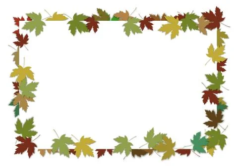 Autumn frame Stock Illustration