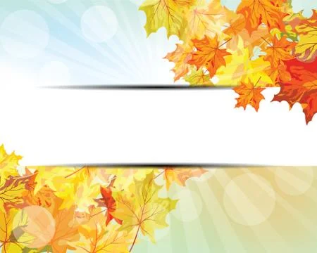 Autumn  Frame Stock Illustration