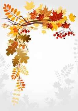 Autumn frame Stock Illustration