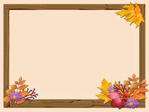 Autumn frame Stock Illustration