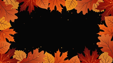 Autumn frame with leaves and alpha channel Stock Footage 119516027