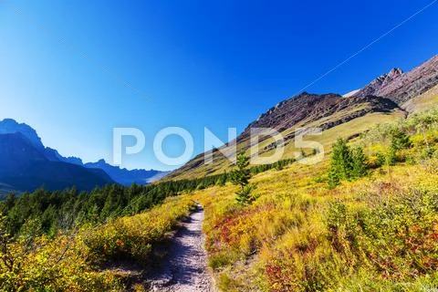 Autumn in Glacier Park Stock Photos