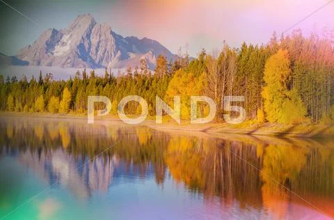 Autumn in Grand Teton Stock Photos