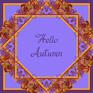 Autumn grape vine Stock Illustration