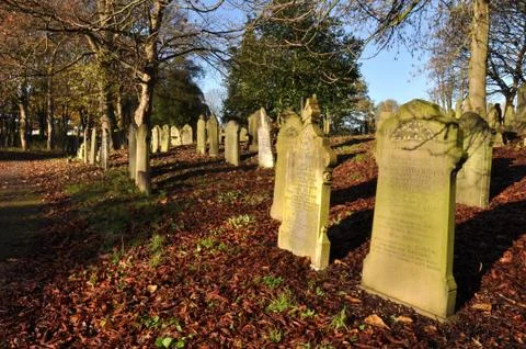 Autumn Graveyard Stock Photos