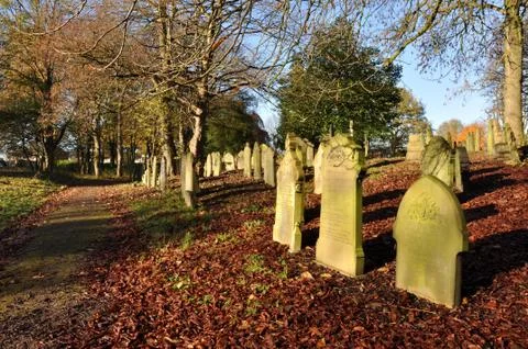 Autumn Graveyard Stock Photos