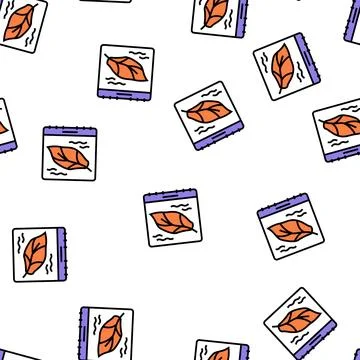 Autumn halloween vector seamless pattern Illustrazione stock