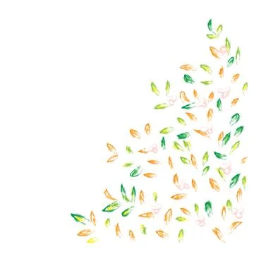 Autumn hand drawn background Stock Illustration