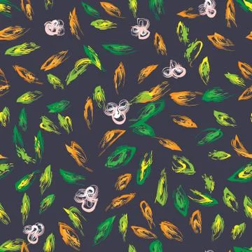 Autumn hand drawn background Stock Illustration