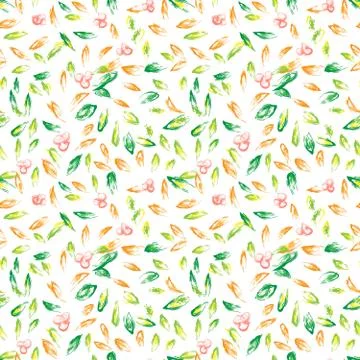 Autumn hand drawn background Stock Illustration
