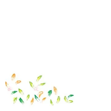 Autumn hand drawn background Stock Illustration