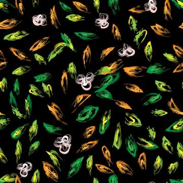 Autumn hand drawn background Illustrazione stock