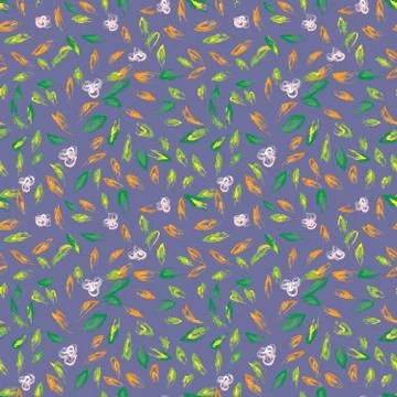 Autumn hand drawn background Stock Illustration