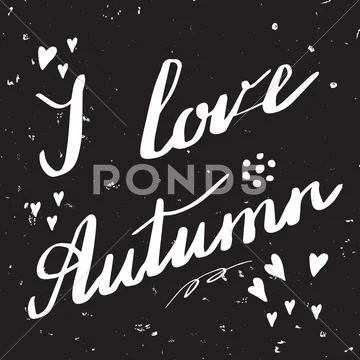 Autumn Hand Lettering And Calligraphy Design