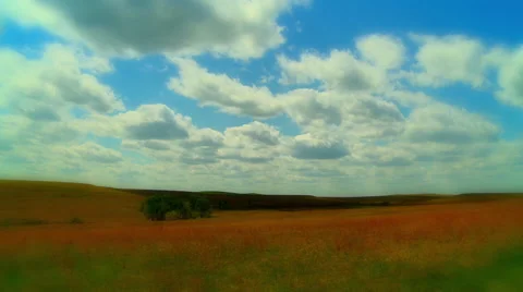 Autumn Hills And Sky Time Lapse Video stock 59648990