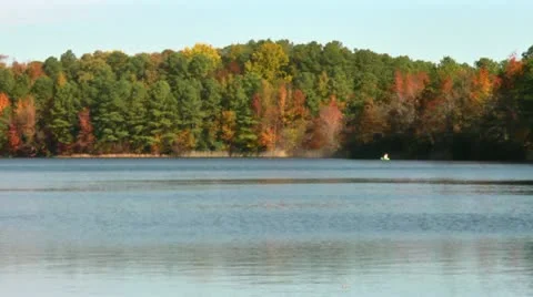 Autumn kayak Video stock 12537985