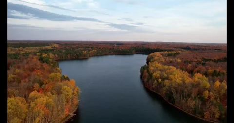 Autumn Lake Stock Footage 289341840