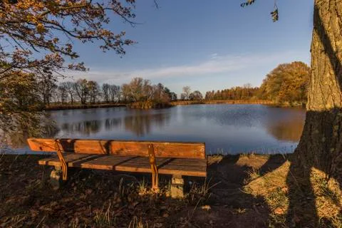 Autumn at the lake Foto stock