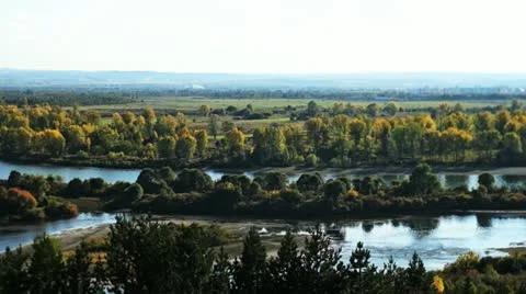 Autumn Landscape Stock Footage 12096987