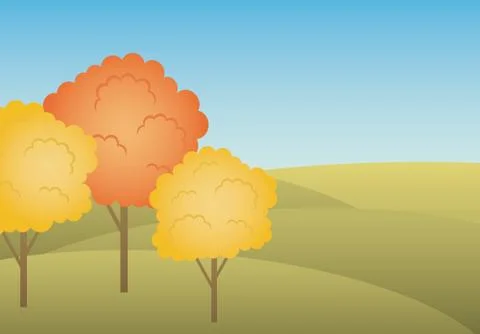 Autumn landscape Stock Illustration