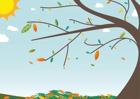 Autumn landscape Stock Illustration