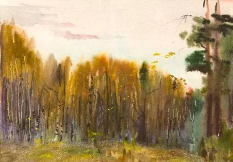 Autumn landscape Stock Illustration