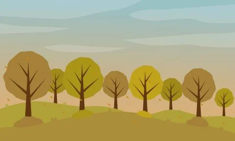 Autumn landscape 스톡 일러스트