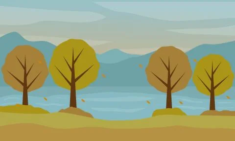 Autumn landscape Stock Illustration