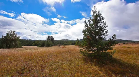 Autumn landscape in mountains Stock Footage 30588468