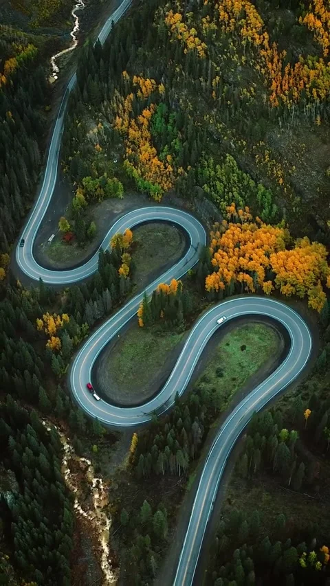 Autumn landscape in the mountains Stock Footage 269808546