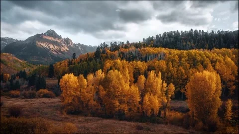 Autumn landscape in the mountains Stock Footage 269810108