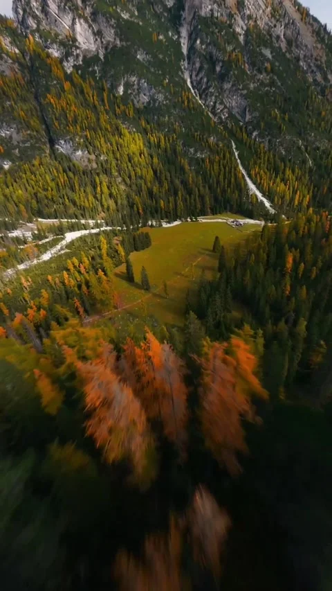 Autumn landscape in the mountains Stock Footage 273061470