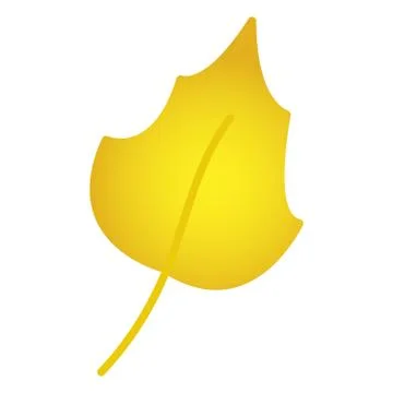 Autumn leaf. Autumn maple leaf isolated on a white background. Stock Illustration